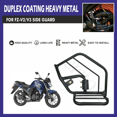 Allowing GENIUNE QUALITY HEAVY METAL FOOTREST GUARD FOR YAMAHA FZ V2/V3 Bike Crash Guard(Yamaha)