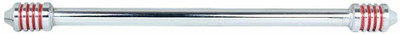 Pepstter Chrome Front Single Leg Guard Black Bar End Red Ring Bike Crash Guard(Royal Enfield)