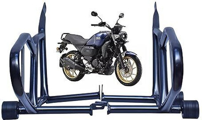 Shreeji Accessorie Heavy Quality Metal Crash Guard with 4 Slider Compatible for Yamaha FZX (Black)(Yamaha)