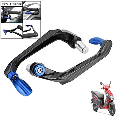 Generox Handlebar Brake Clutch Lever Hand Guard Protector GXcarbonLGBLUE487 Bike Crash Guard(Honda)