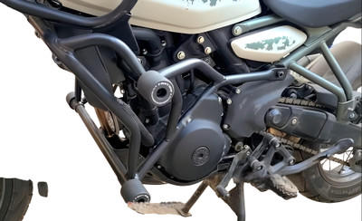 AATRU AUTO CRASH GUARD WITH 4 SLIDERS RE HIMALAYAN 450(Royal Enfield)