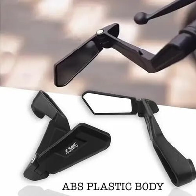 ASRYD Motorcycle Lever Guard With Integrated Rear View Mirror ABS Plastic Body Handlebar Hand Guard(Universal For Bike)