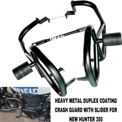 imad HEAVY METAL CRASH GUARD WITH SLIDER(Royal Enfield)