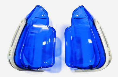 MIKANIX Universal Blue Hand Guard Brake / Clutch Lever Guard Protector / Wind Deflectors Handlebar Hand Guard(Universal For Bike)