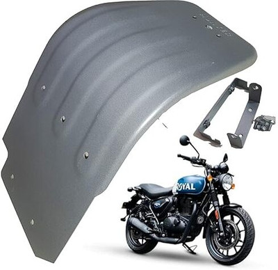 WHEETOYKART Heavy Duty Silver Sump Guard for Hunter 350 | Strong Iron | Made in India Bike Engine Guard(Royal Enfield)