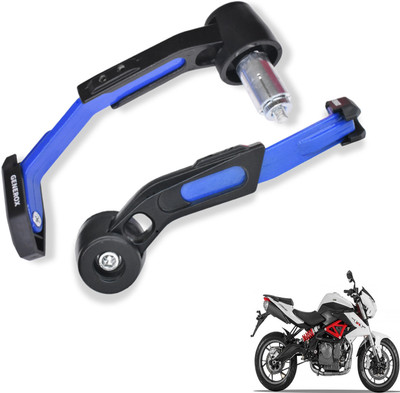 Generox Adjustable CNC Lever Guard for All Bike BlueLG291 Bike Crash Guard(Benelli)
