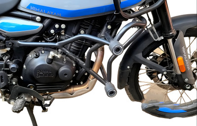 AATRU AUTO HEAVY QUALITY CRASH GUARD WITH 4 SLIDERS RE HIMALAYAN 450(Royal Enfield)