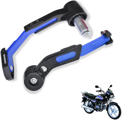 Generox Adjustable CNC Lever Guard for All Bike BlueLG230 Bike Crash Guard(Hero)