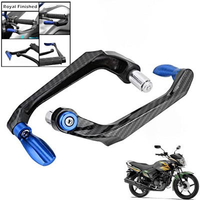 Generox Handlebar Brake Clutch Lever Hand Guard Protector GXcarbonLGBLUE211 Bike Crash Guard(Yamaha)