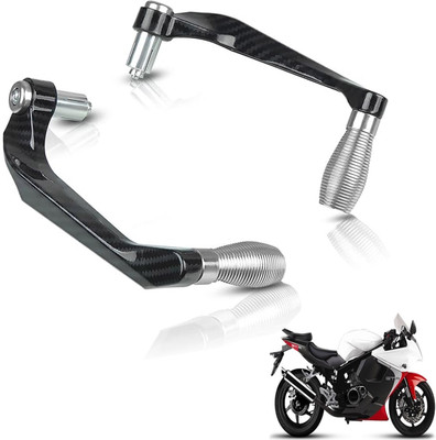 Generox Premium Quality Protective Lever Guard (BLUE) for All BikeGX-CRNF-silverLG130 Bike Crash Guard(Hyosung)