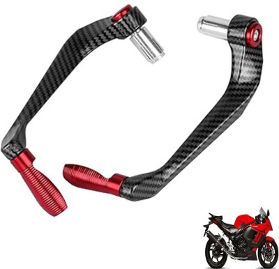 Generox Carbon Fiber Protective Lever Guard (RED) for All Bike Bike Crash Guard(Hyosung)