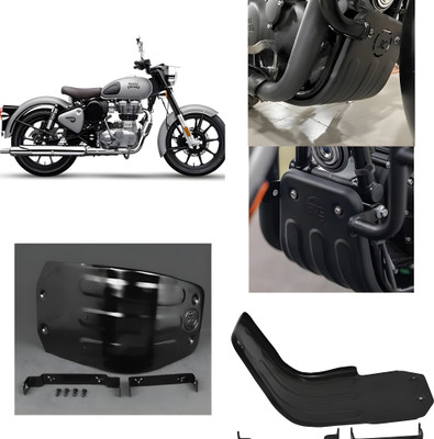 ZAMPONICS r.oyal enfi.eld classic 350 reborn sump guard Bike Engine Guard(Royal Enfield)