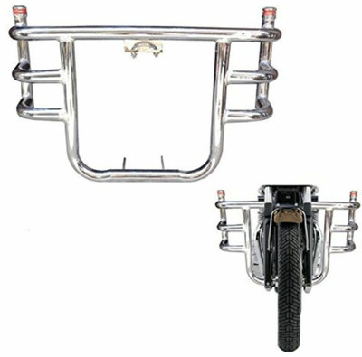 Seflipo LG-18 Customized Steel 3 Bend Bar-Rod Front Airfly Leg Guard Bike Crash Guard Rope(Royal Enfield)