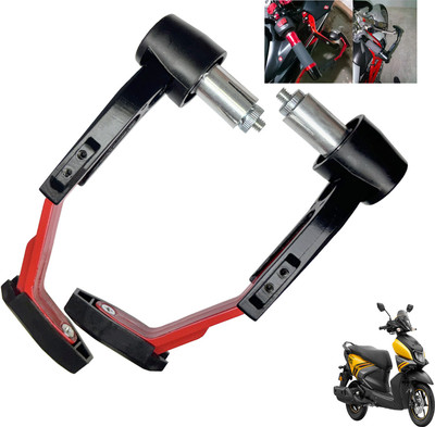 Shopland Adjustable Clutch Lever Guard for All Bike SL-G_Red302 Bike Crash Guard(Yamaha)