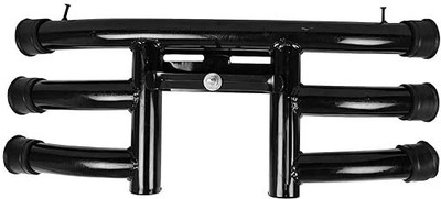 WHEETOYKART Black Triple Rod Leg Guard for Splendor Plus & Other Compatible Bikes Bike Leg Guard(Hero)