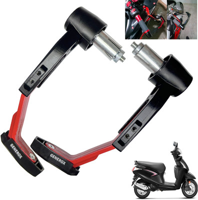 Generox Handle Protector Lever Guard for All Bike REDnBLACK_177 Bike Crash Guard(Universal For Bike)