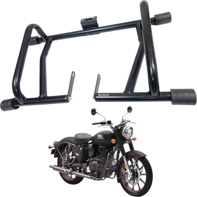 Dhe Best Bike Accessories Crash Guard Leg Guard Black for RE Classic 350/500 OLD(Royal Enfield)