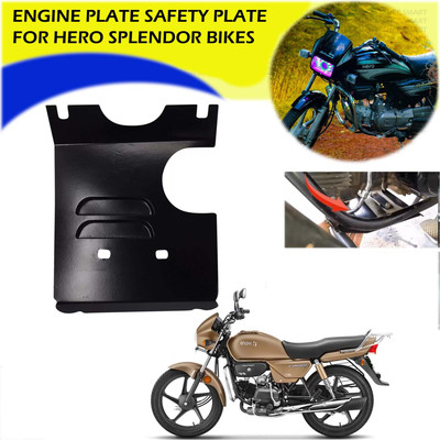 Znee Smart ENGINE PLATE SAFETY PLATE FOR HERO BIKES SPLENDOR MT5140 Bike Engine Guard(Hero)