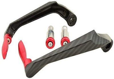 eXarioGadget Motorcycle Handlebar Brake Clutch Levers Protector Guard Carbon Type Handlebar Hand Guard(Universal For Bike)