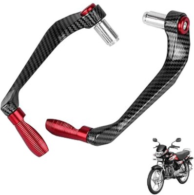 Generox Carbon Fiber Protective Lever Guard (RED) for All Bike Bike Crash Guard(Hero)