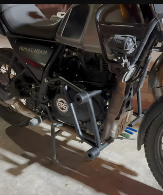 RS ACESSORIES HUB Heavy Metal Black Quality Crash Guard best for RE Himalayan BS4,BS6 All Model(Royal Enfield)