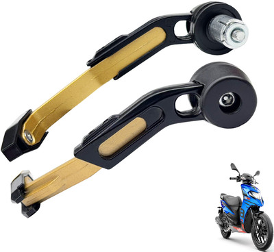 Shopland CNC Aluminium Adjustable Lever Protector Guard for All Bike Gold_CNC-LG300 Bike Crash Guard(Aprilia)