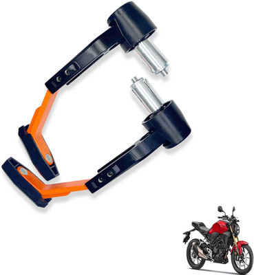 Shopland Clutch Handle Protector Lever Guard For All Bike Orange_LG341 Bike Crash Guard(Honda)