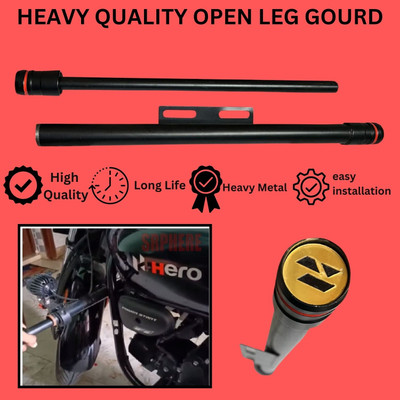 SRPHERE BLACK ROD 4 RED RING HALKA GGPL Bike Crash Guard(Hero, Universal For Bike)