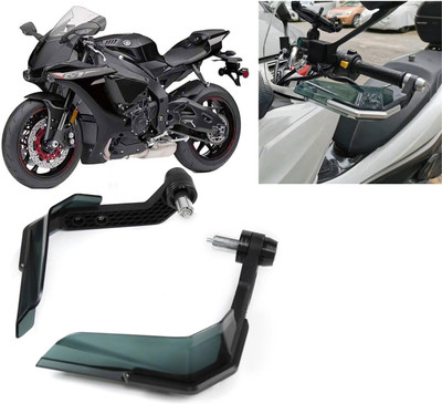AUTO PEARL Hand Guard Protector Windshield for All Bikes_558 Handlebar Hand Guard(Yamaha)