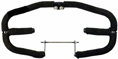 DOLSHACOB Black Heavy Duty Safety Leg Guard With Rope Bike Crash Guard Rope(Royal Enfield)