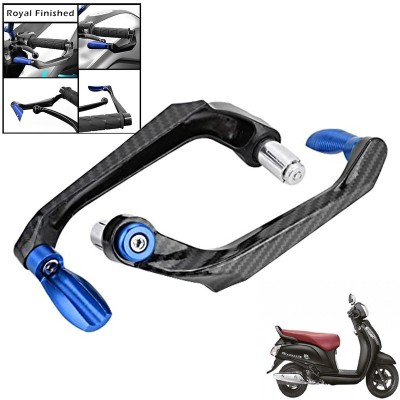 Generox Handlebar Brake Clutch Lever Hand Guard Protector GXcarbonLGBLUE005 Bike Crash Guard(Suzuki)