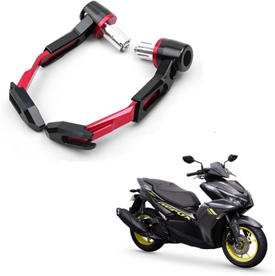 ROYAL AUTO MART RED CNC Adjustable Lever Protector Guard for universal for Bike_158 Handlebar Hand Guard(Yamaha)