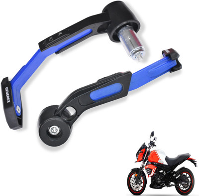 Generox Adjustable CNC Lever Guard for All Bike BlueLG479 Bike Crash Guard(Mahindra)