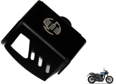 OBEROI'S TRADERS Hunter 350 Premium Stainless Steel Rear Brake Oil Container Guard Bike Crash Guard(Royal Enfield)