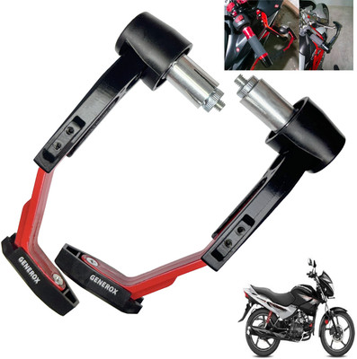 Generox Handle Protector Lever Guard for All Bike REDnBLACK_LG124 Bike Crash Guard(Hero)