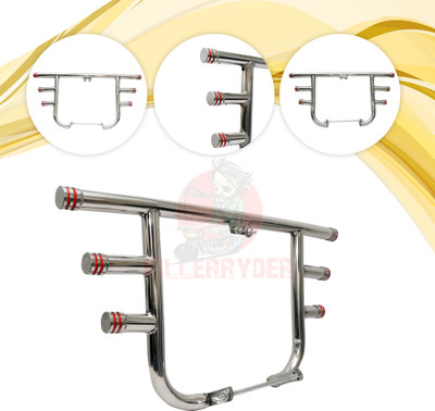 KILLERRYDER Heavy Duty Metal III Rod Reborn 350cc & Meteor 350cc Steel Bike Crash Guard(Royal Enfield)