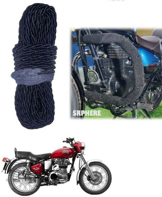KP8 Bike Crash Guard Black Rope 12 Meter Long For Bullet Electra Twinspark(Universal For Bike)