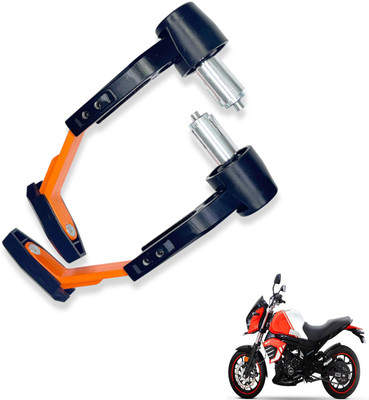 Shopland Clutch Handle Protector Lever Guard For All Bike Orange_LG479 Bike Crash Guard(Mahindra)