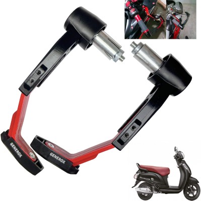 Generox Handle Protector Lever Guard for All Bike REDnBLACK_LG005 Bike Crash Guard(Suzuki)