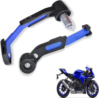 Shopland Adjustable CNC Lever Guard for All Bike LG_Blue285 Bike Crash Guard(Yamaha)