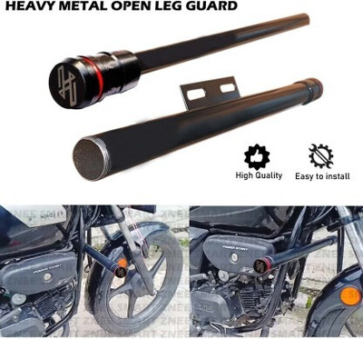 AutoGnix T30H HEAVY SINGLE ROD OPEN LEG GUARD FOR ALL HERO BIKES Bike Crash Guard(Hero, Universal For Bike)