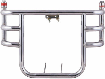 Pepstter Bullet Heavy Safety 3 Bend Bar-Rod Stylish Front Airfly Leg Guard Chrome Bike Crash Guard(Royal Enfield)