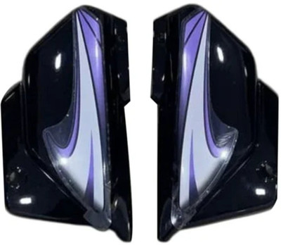 Jinvaani Splendor black purple side panel Bike Crash Guard(Hero)