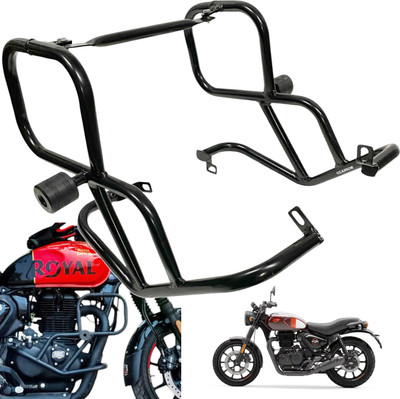 OZANGO Bike Accessories Crash Guard Leg Guard Support Frame 4 Slider for RE Hunter 350(Royal Enfield)
