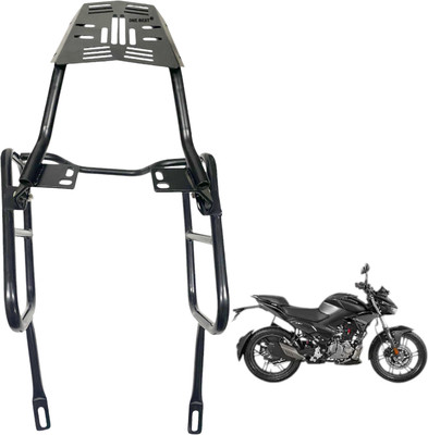 Dhe Best Bike Heavy Metal Side Saddle Stay with Carrier Black For Hero Xtreme 125R Bike Crash Guard