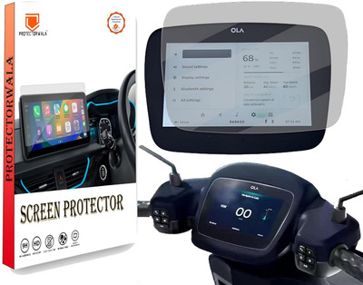 Protectorwala Impossible Screen Guard for OLA S1 Pro / S1 Air Accessories Electric Scooter Touch Screen Guard Protector- Clear(Pack of 1)