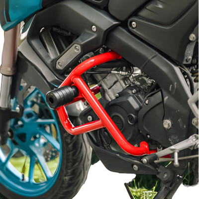 RS ACESSORIES HUB MT15 RED Crash Guard Leg Guard Slider for Yamaha MT-15 BS4 or BS6 Models v1-2(Yamaha)