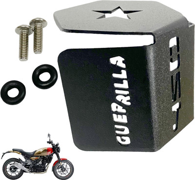 Dhe Best Bike Rear Brake Oil Container Guard / Disc Oil Cap Steel for RE Guerrilla 450 Bike Crash Guard