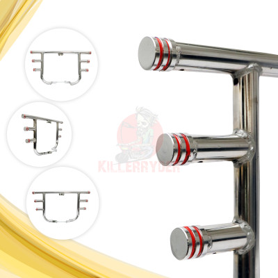 KILLERRYDER Heavy Duty Metal III Rod Lattu Reborn 350cc & Meteor 350cc Steel Bike Crash Guard(Royal Enfield)