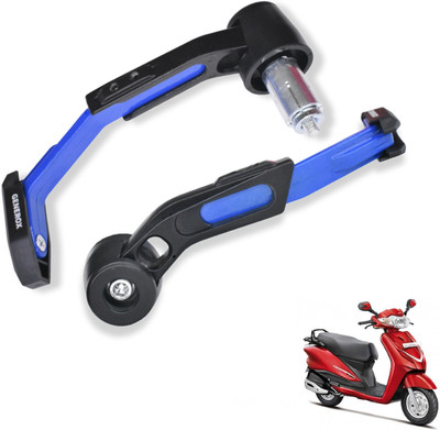 Generox Adjustable CNC Lever Guard for All Bike BlueLG089 Bike Crash Guard(Hero)